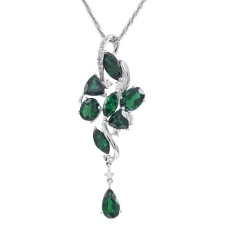 4.35ct Tsavorite and Diamond Pendant