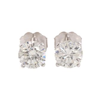 1.22ct Diamond Studs 18ct White Gold