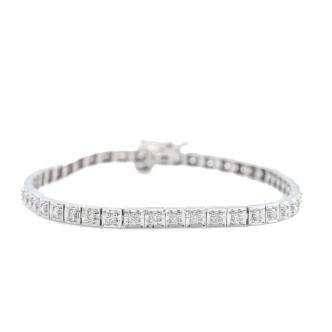0.98ct Round Diamond Tennis Bracelet