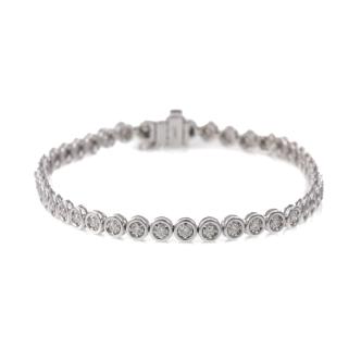 0.99ct Round Diamond Tennis Bracelet