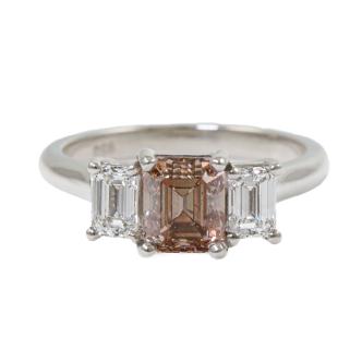 1.14ct Argyle Pink Diamond Ring PC2 SI2