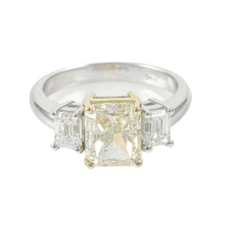 3.30ct Diamond Trilogy Ring GIA