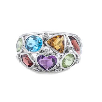 4.44ct Mixed Gemstone and Diamond Ring
