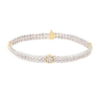 1.00ct Diamond Double Row Bracelet