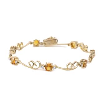 2.30ct Sapphire & Diamond Bracelet