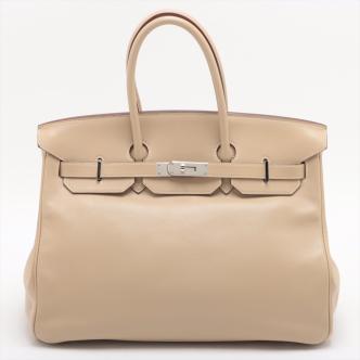 Hermes Birkin 35 in Beige Veau Swift leather