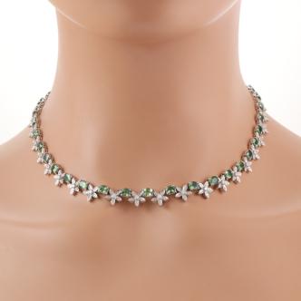 15.03ct Alexandrite and Diamond Necklace
