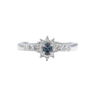 0.16ct Alexandrite and Diamond Ring