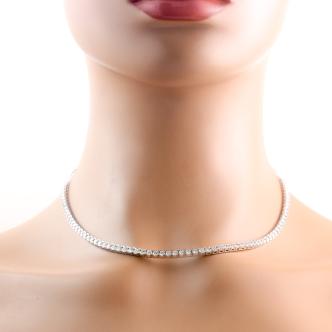 10.48ct Diamond Tennis Necklace