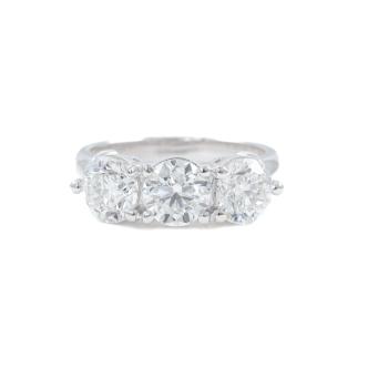 3.00ct Diamond Trilogy Ring GIA E SI1