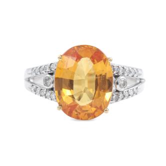 5.13ct Sapphire and Diamond Ring