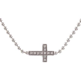 Gucci Cross Diamond Necklace