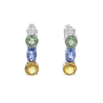 Amethyst, Topaz and Citrine Earrings