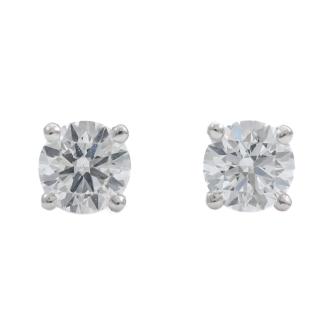 0.62ct Diamond Studs GIA D E SI1