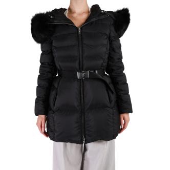 Prada Linea Rossa Zip Up FoxFur Down Jacket