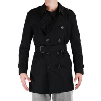 Burberry Mens Short Kensington Trench Coat