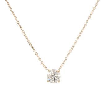 0.57ct Diamond Solitaire Pendant GIA D SI1