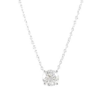 0.56ct Diamond Solitaire Pendant GIA E IF