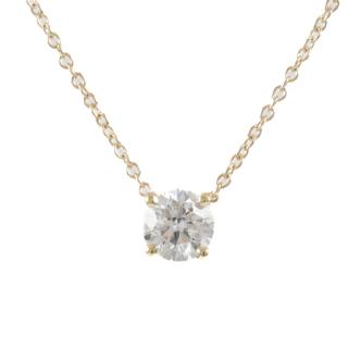 0.50ct Diamond Solitaire Pendant GIA E SI1