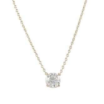 0.70ct Diamond Solitaire Pendant GIA E SI2