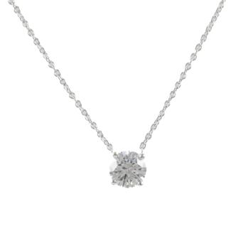 0.70ct Diamond Solitaire Pendant GIA D VS1