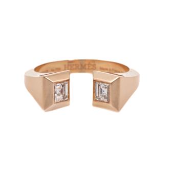Hermes Clou De Forge Diamond Ring