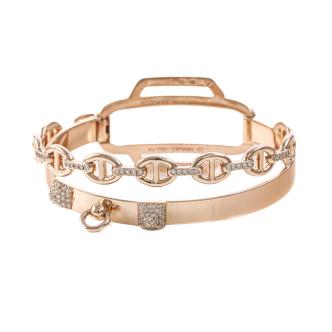 Hermes Double Tour Collier De Chien Bracelet