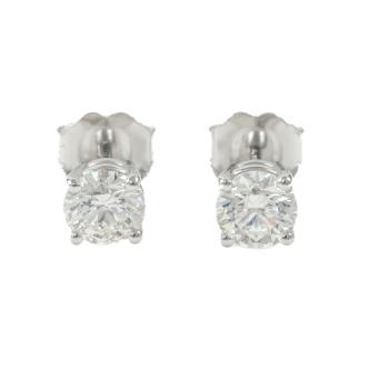 0.85ct Diamond Studs GIA D VVS1, E VVS1
