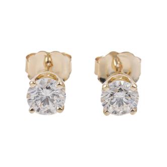 0.81ct Diamond Studs GIA D SI1 & E SI1