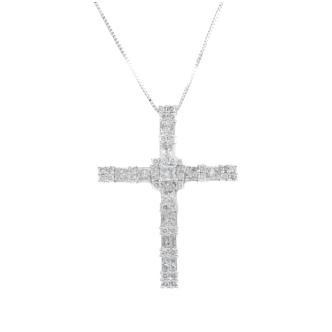 1.32ct Diamond Cross Pendant