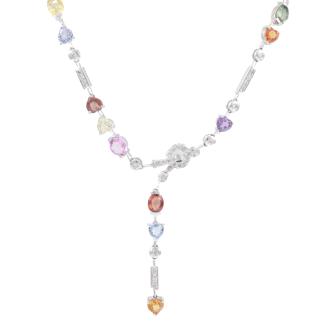 11.88ct Sapphire & Diamond Necklace