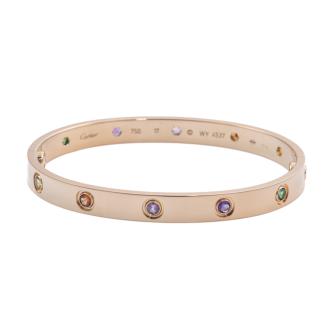Cartier Love bracelet, Multi Gemstone