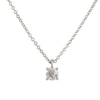 Tiffany & Co. Solitaire Diamond Pendant