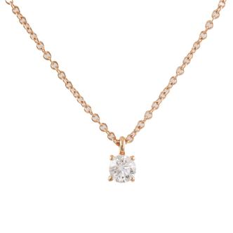 0.19ct Tiffany Solitaire Diamond Pendant