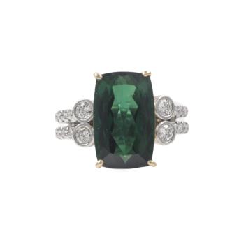 6.99ct Tourmaline and Diamond Ring