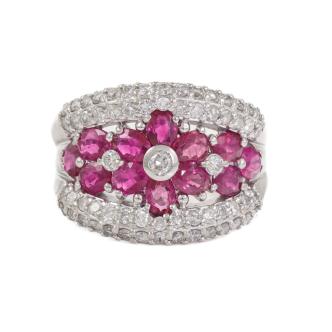 2.23ct Ruby and Diamond Ring