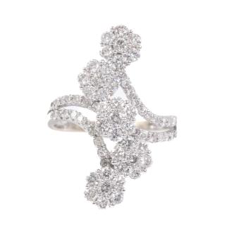 1.39ct Diamond Floral Ring