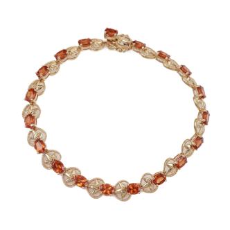 7.50ct Spessartine Garnet Bracelet
