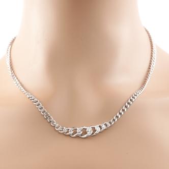 Diamond Gold Chain Necklace 22.1g