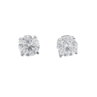 1.00ct Diamond Studs GIA D VVS1 VVS2