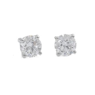 1.00ct Diamond Studs GIA D VVS11