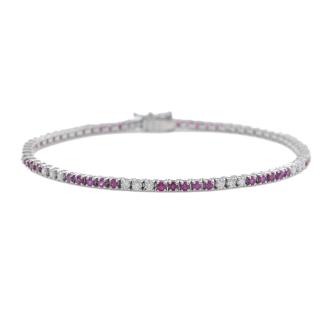 2.12ct Ruby and Diamond Bracelet