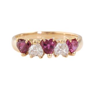 0.94ct Ruby and Diamond Ring