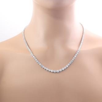 11.32ct Diamond Tennis Necklace