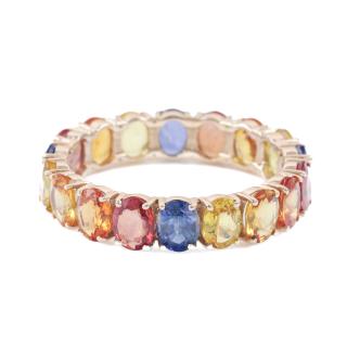 4.30ct Multi-coloured Sapphire Ring