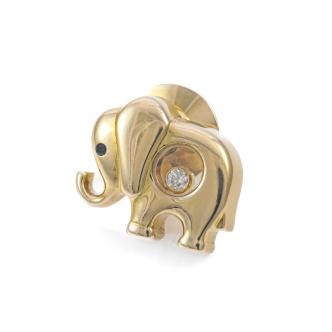 Chopard Happy Diamond Sapphire Pin Brooch