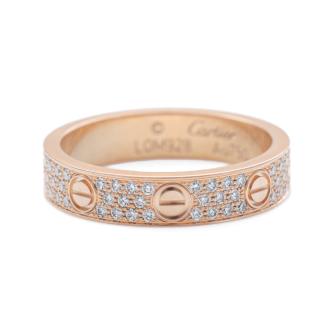 Cartier Love Diamond Ring, Small Model