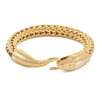 22ct Gold Snake Design Bracelet 100.3g