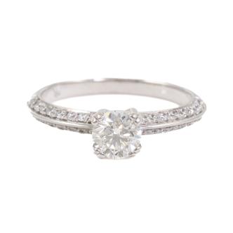 0.71ct Centre Round Diamond Ring