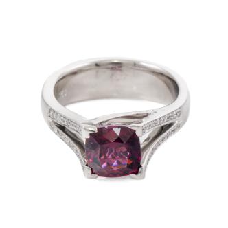 1.70ct Rhodolite Garnet and Diamond Ring